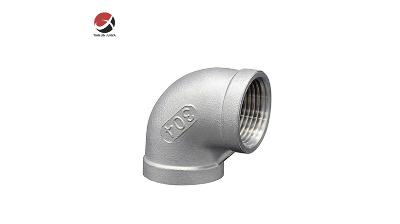 不鏽鋼(gang)鑄造90°内螺紋(wén)等徑彎頭