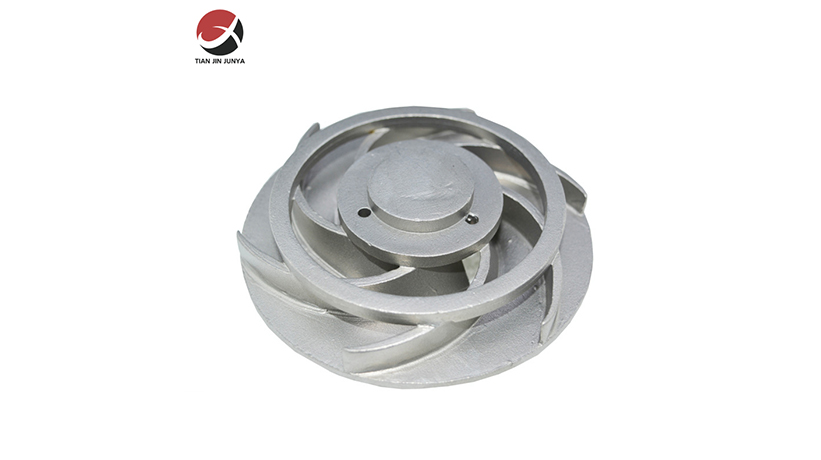 不鏽鋼(gāng)鑄造來(lái)圖定制(zhi)泵配件(jian)葉輪